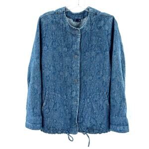 J. Jill women’s Indigo Pure Jill women’s bomber jacket